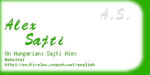 alex sajti business card